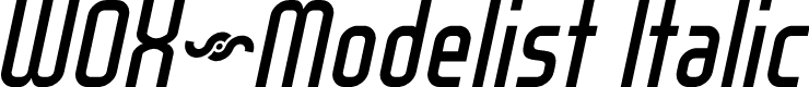 WOX~Modelist Italic Demo
