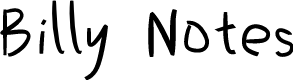 Billy Notes