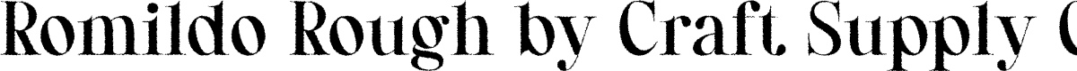 Romildo Rough Regular Demo