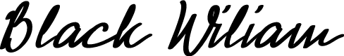 Black Wiliam Stylish Lettering