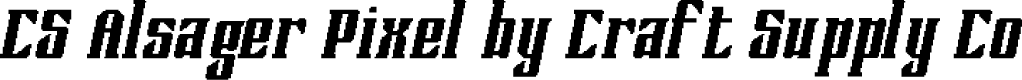 CS Alsager Pixel Regular Demo