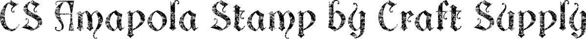 CSAmapolaStamp-Regular Demo