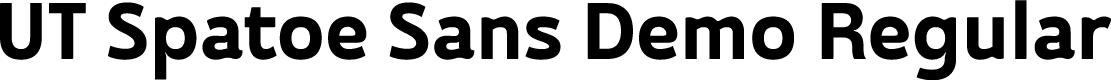 UT Spatoe Sans Demo Regular