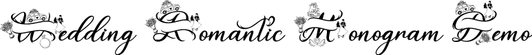 Wedding Romantic Monogram Demo