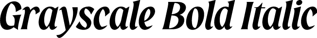 Grayscale Bold Italic