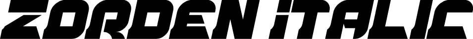 Zorden Italic