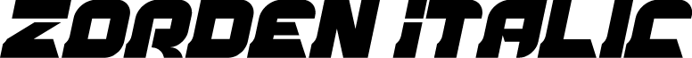 Zorden Italic