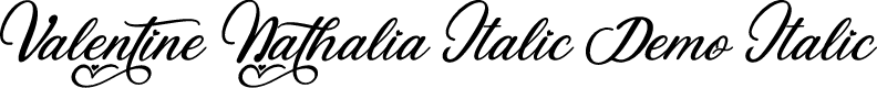 Valentine Nathalia Italic Demo Italic
