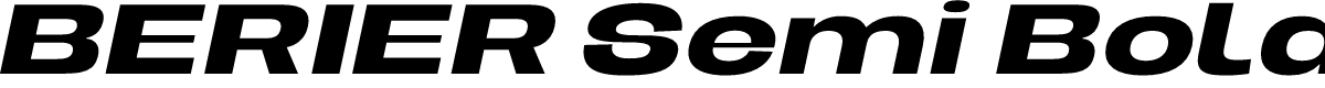 BERIER Semi Bold Oblique