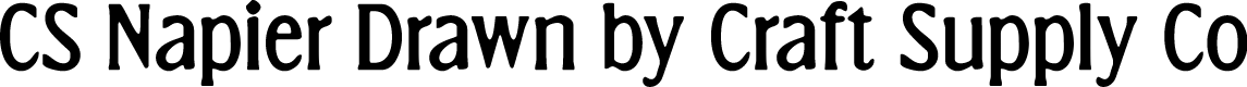 CSNapierDrawn-Regular Demo
