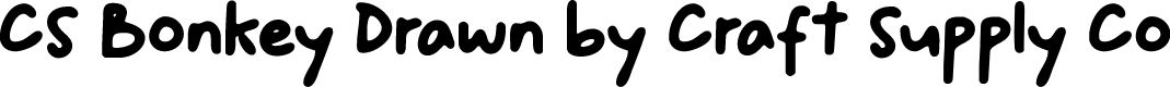 CSBonkeyDrawn-Regular Demo