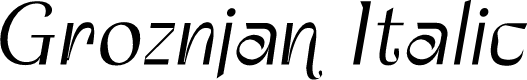 Groznjan Italic Personal Use
