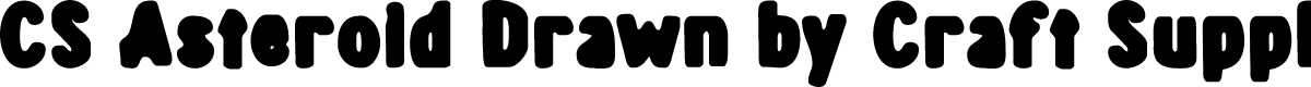 CSAsteroidDrawn-Regular Demo