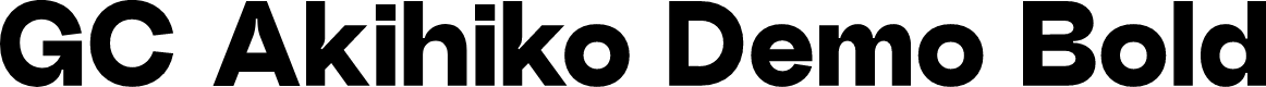 GC Akihiko Demo Bold