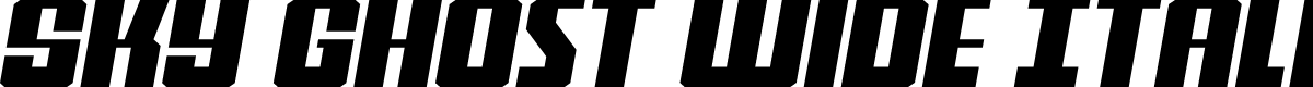 Sky Ghost Wide Italic