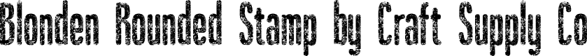 BlondenRoundedStamp-Regular Demo