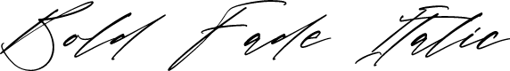 Bold Fade Italic