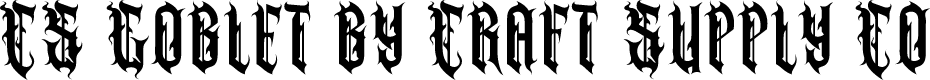 CS Goblet Regular Demo