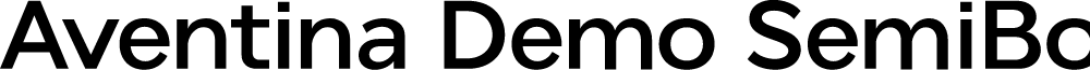 Aventina Demo SemiBold