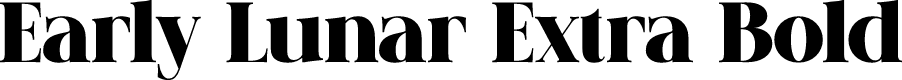 Early Lunar Extra Bold