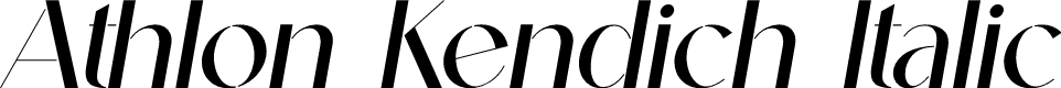 Athlon Kendich Italic