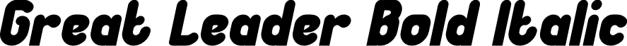 Great Leader Bold Italic
