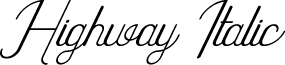 Highway Italic