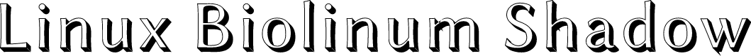 Linux Biolinum Shadow