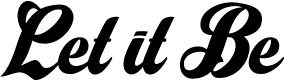 Let it Be Personal Use 