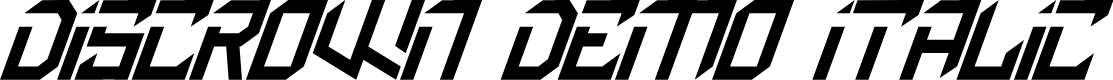 Discrown Demo Italic