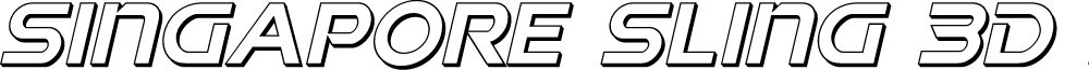 Singapore Sling 3D Italic