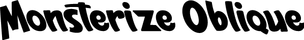 Monsterize Oblique