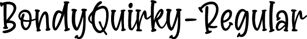 BondyQuirky-Regular