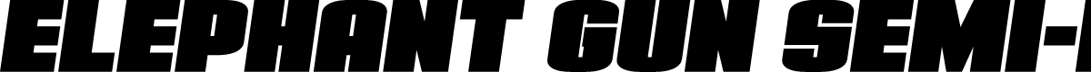 Elephant Gun Semi-Italic