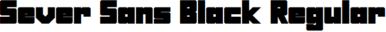 Sever Sans Black Regular