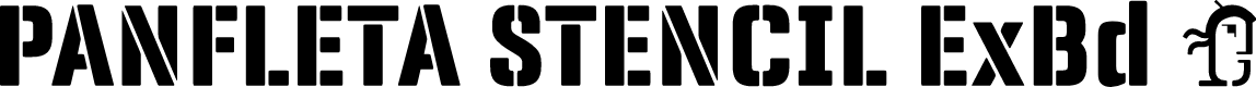 Panfleta Stencil Extra Bold