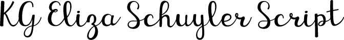 KG Eliza Schuyler Script