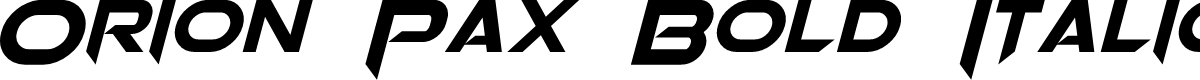 Orion Pax Bold Italic