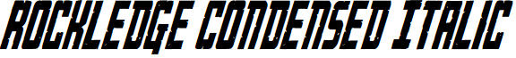 Rockledge Condensed Italic