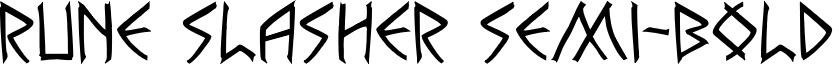 Rune Slasher Semi-Bold