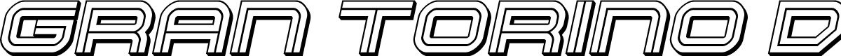Gran Torino Deep 3D Italic