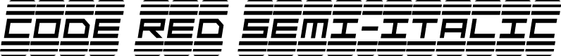 Code Red Semi-Italic