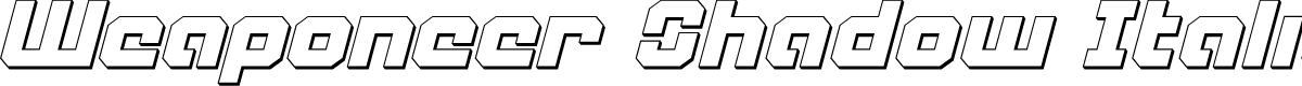 Weaponeer Shadow Italic