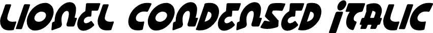 Lionel Condensed Italic
