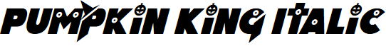 Pumpkin King Italic