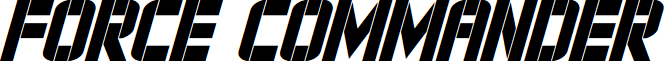 Force Commander Condensed Italic