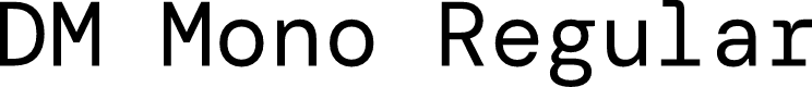 DM Mono Regular