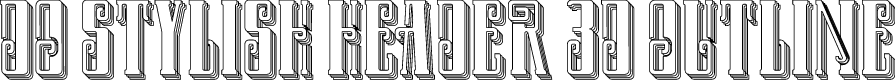 DO Stylish Header 3D Outline