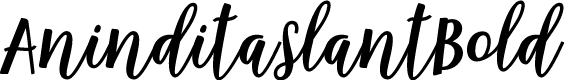 AninditaSlantBold