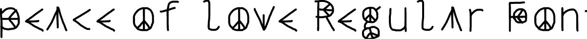 peace of love Regular Fonty
